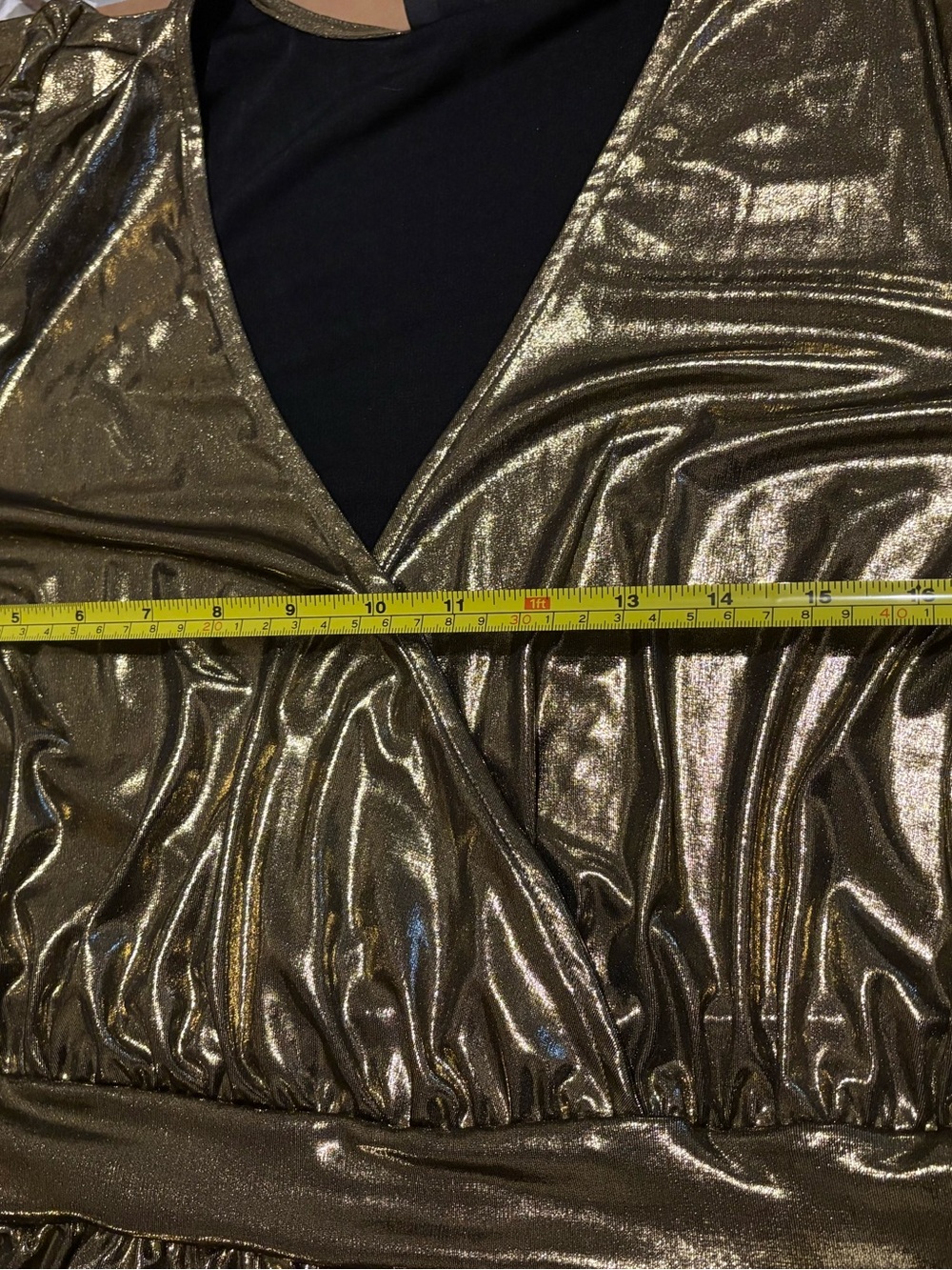 Torrid NWT 18-20 2x Metallic tunic style top - Picture 6 of 8